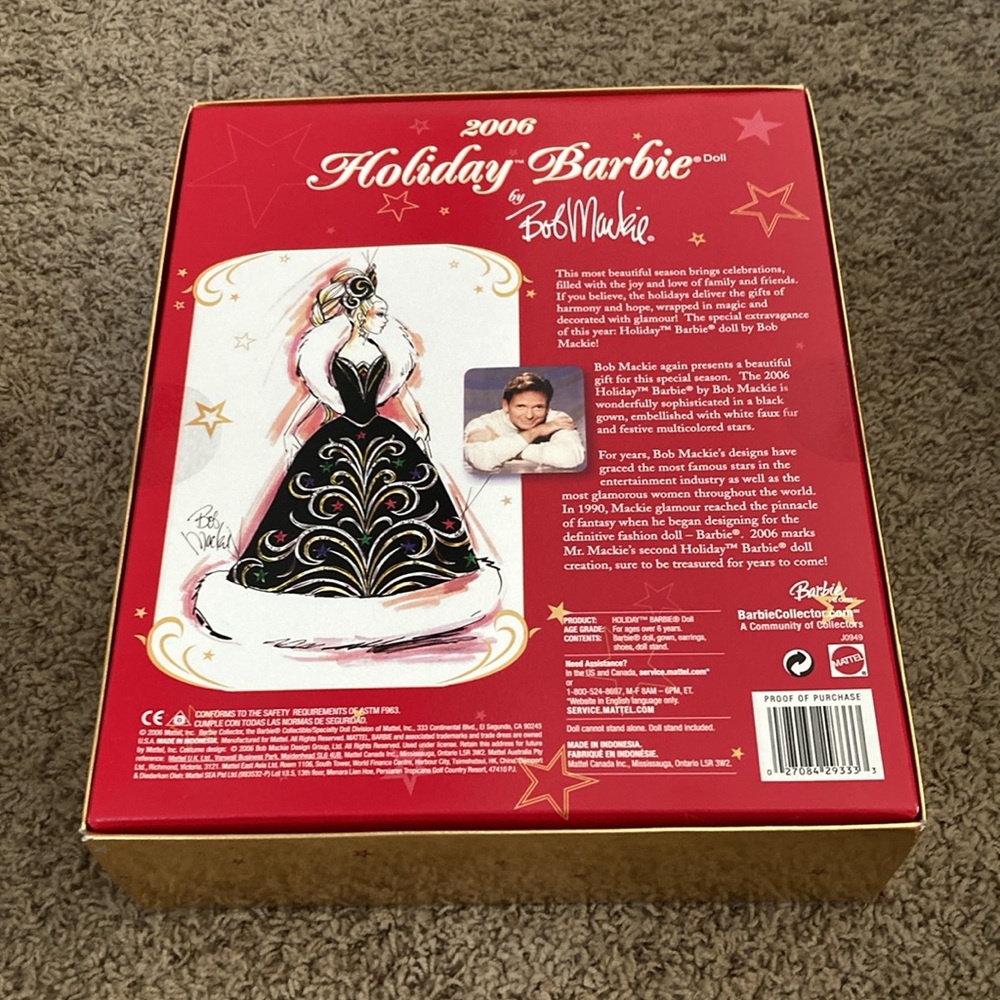 New Holiday Barbie 2006 Collector's Edition - Bob Mackie - Picture 2 of 2